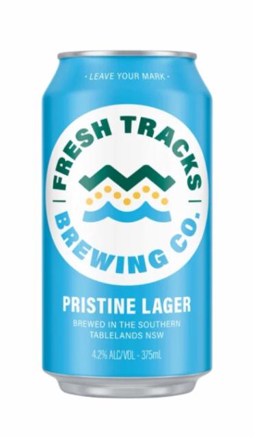 Fresh Tracks Pristine Lager 4.2%, Pinnacle Drinks, Australia