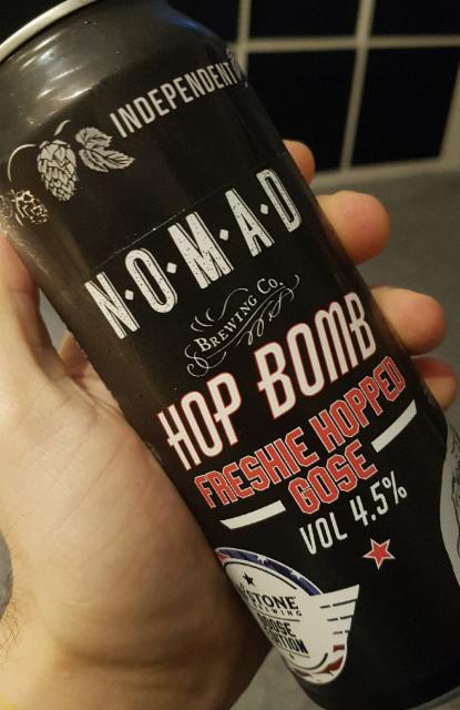 Hop Bomb Freshie Hopped Gose 4.5%, Nomad Brewing, Australia