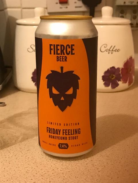 Friday Feeling honeycomb stout 7.4%, Fierce Beer Ltd, Scotland