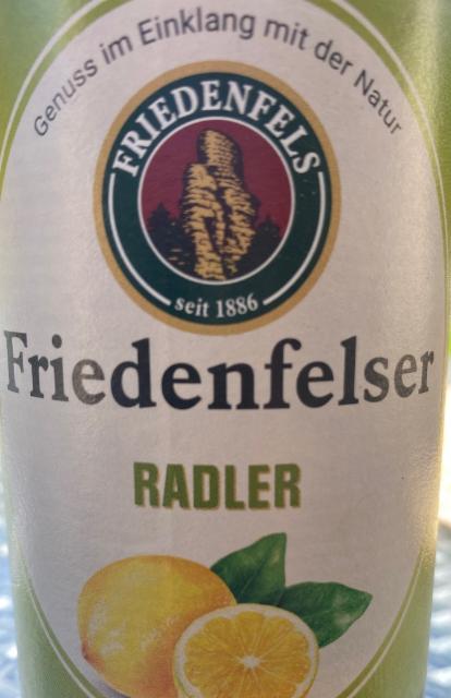 friedenfelser radler 2.7%, Schlossbrauerei Friedenfels, Germany