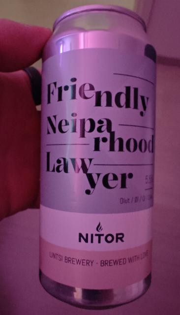 Friedly Neipa rhood Lawyer, Lintsi Brewery