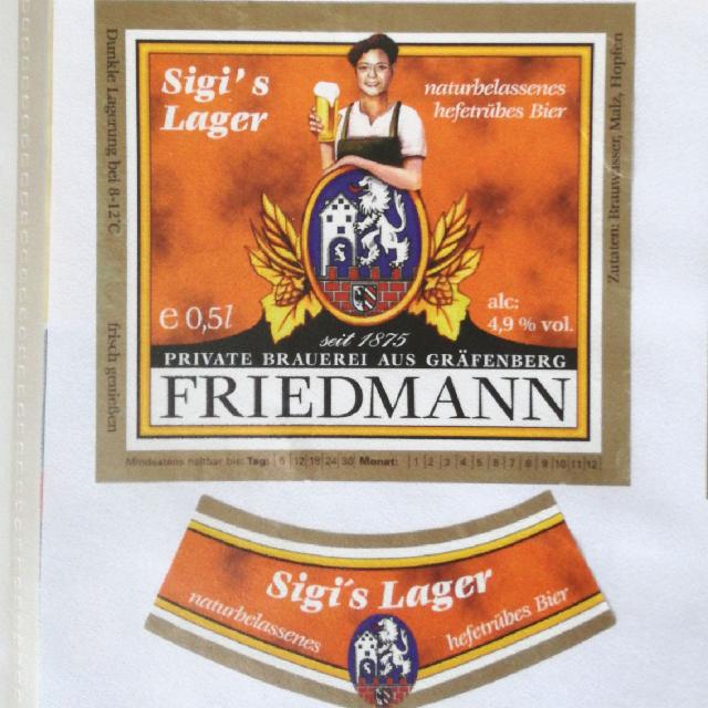 Friedmann Sigis Lager, Brauerei Friedmann