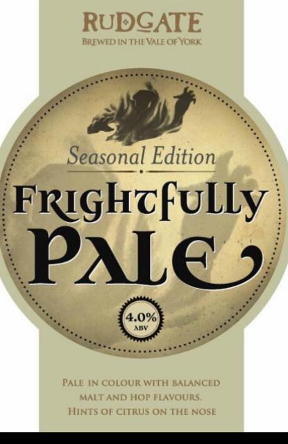 Frightfully Pale 4.0%, Rudgate Brewery, England