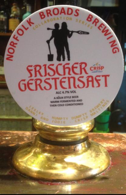 Frischer Gerstensaft 4.7%, Norfolk Broads Brewing, England