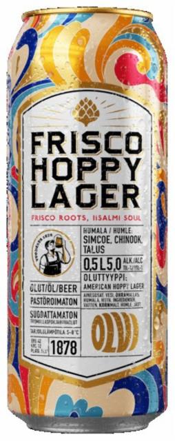 Frisco Hoppy Lager 5.0%, Olvi, Finland