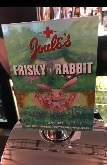 Frisky Rabbit 3.5%, Joule's Brewery, England