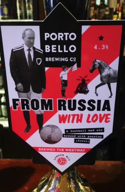 From Russia With Love 4.3%, Portobello Brewing, England