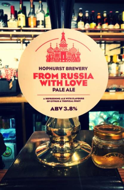 From Russia With Love 3.8%, Hophurst Brewery, England