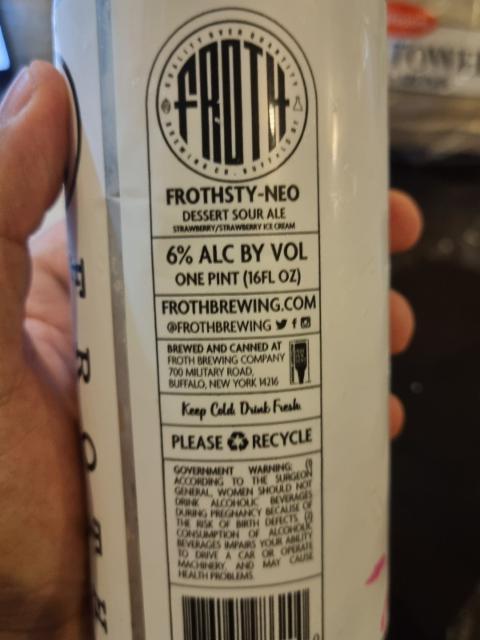 frothsty-neo 6.0%, Froth Brewing Company, United States