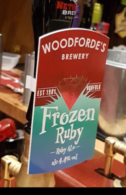 Frozen Ruby 4.4%, Woodforde's Brewery, England