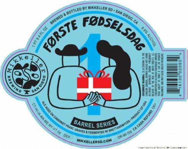 Første Fødselsdag 8.9%, Mikkeller Brewing San Diego, United States