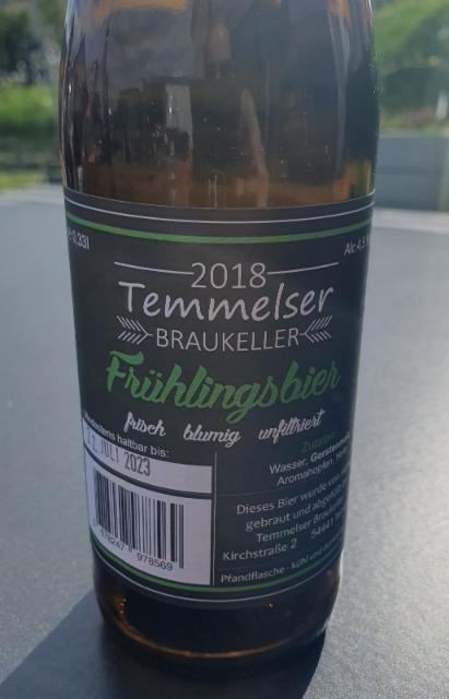 Frühlingsbier 4.5%, Temmelser Brauhaus, Germany
