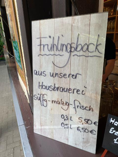 Frühlingsbock 6.5%, Gosenschänke "Ohne Bedenken", Germany