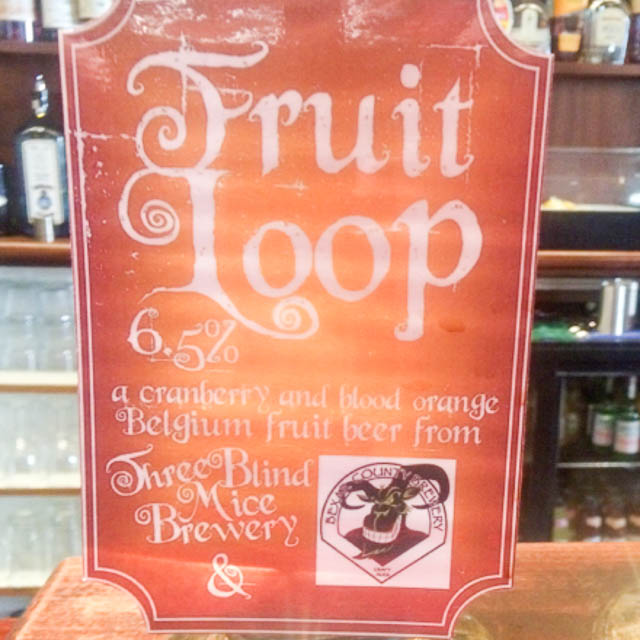 Fruit Loop 6.5%, Three Blind Mice Brewery, England