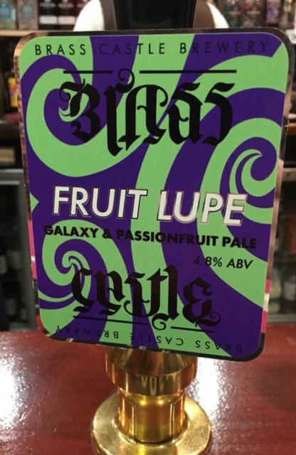 Fruit Lupe - Galaxy & Passionfruit 4.8%, Brass Castle Brewery, England