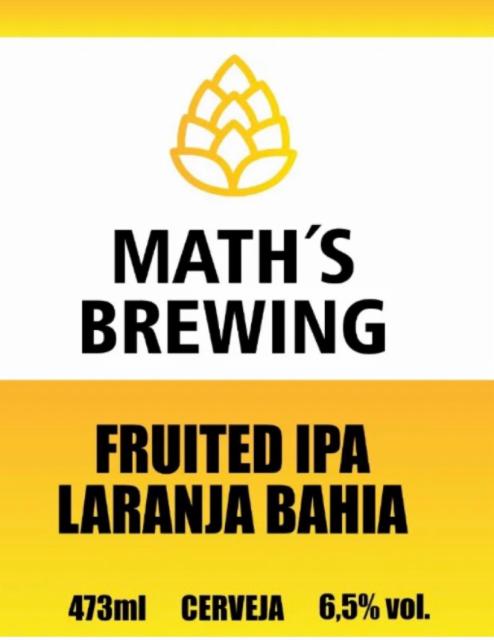 Fruited IPA Laranja Bahia 6.5%, Math's Brewing, Brazil