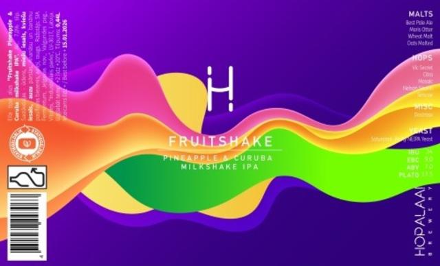 Fruitshake Pineapple & Curuba 7.0%, Hopalaa, Latvia