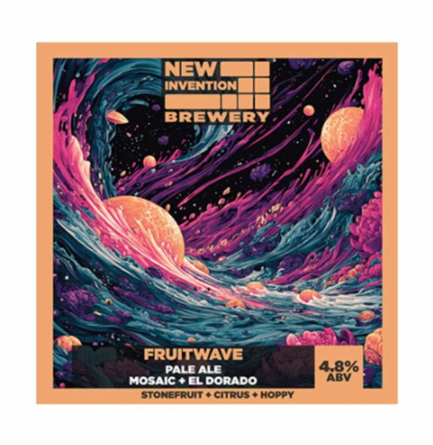 fruitwave 4.8%, New Invention Brewery, England