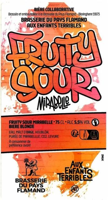 Fruity Sour (Collab Pays Flamand) 5.5%, Aux Enfants Terribles, France