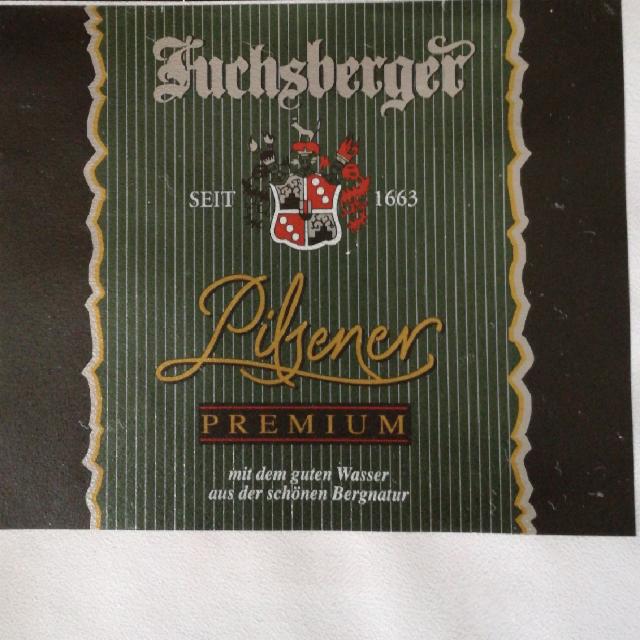 Fuchsberger Pilsener 4.8%, Schlossbrauerei Fuchsberg, Germany