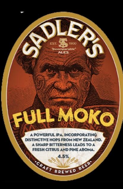 Full Moko 4.5%, Sadler's Ales, England