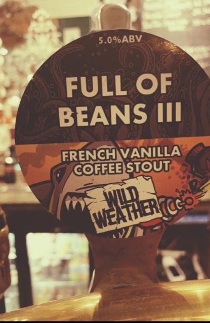 Full Of Beans III 5.0%, Wild Weather Ales, England