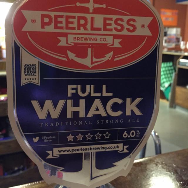 Full Whack 6.0%, Peerless Brewing Company, England