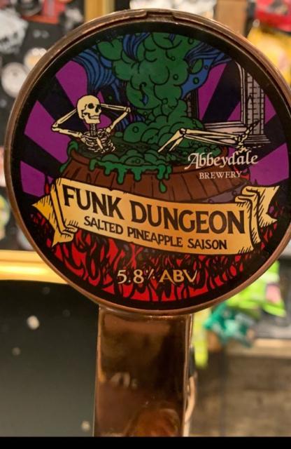 Funk Dungeon: Salted Pineapple Saison 5.8%, Abbeydale Brewery, England