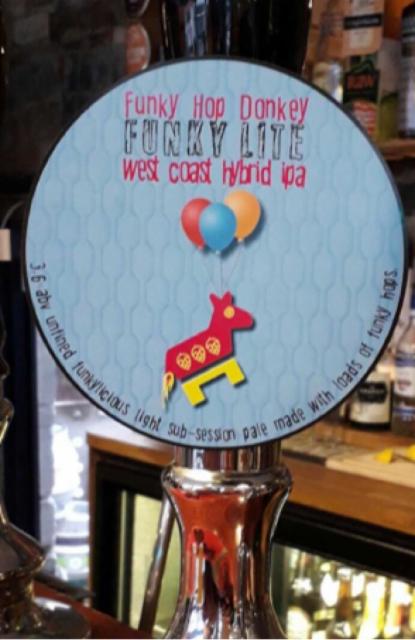 Funky Hop Donkey Lite 3.6%, The Pigeon Fishers Craft Brewery, England