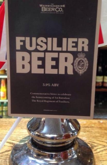 Fusilier Beer 3.9%, The Warwickshire Beer Co., England