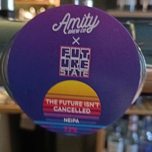 future isn't cancelled 7.2%, Amity Brew Co., England