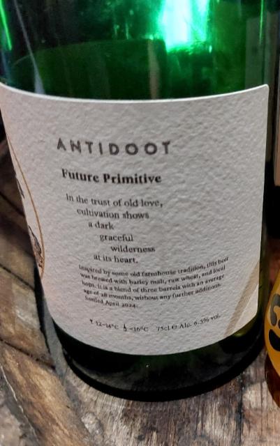 Future Primitive 6.5%, Antidoot - Wilde Fermenten, Belgium