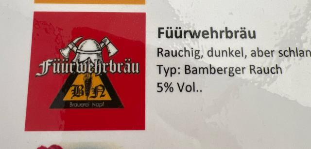 Füürwehrbräu 5.0%, Napf Brauerei GmbH, Switzerland