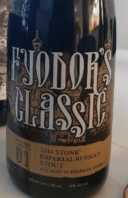 Fyodor's Classic (2015) 13.0%, Stone Brewing (Sapporo Breweries), United States