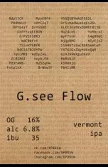 G.See Flow 6.8%, XP Brew, Russia