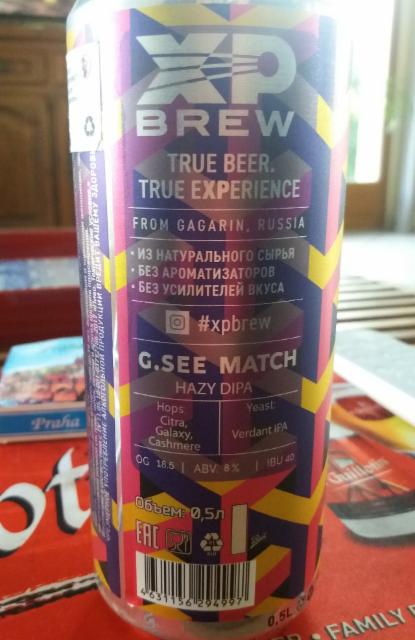 G.See Match 8.0%, XP Brew, Russia