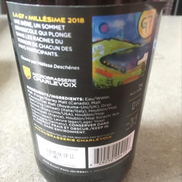 G7 7.0%, Microbrasserie Charlevoix / Le Saint Pub, Canada