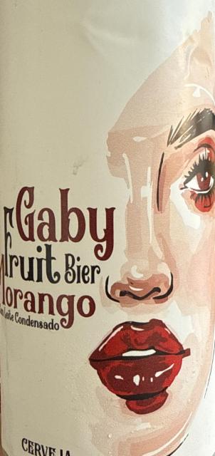 Gaby Fruit Bier Morango com Leite Condensado 4.5%, Cervejaria Gabrielle, Brazil
