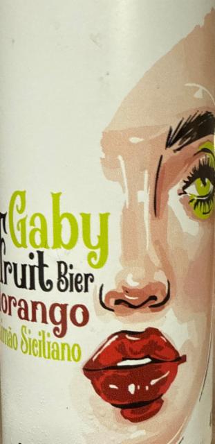 Gaby Fruit Bier Morango com Limão Siciliano 4.5%, Cervejaria Gabrielle, Brazil