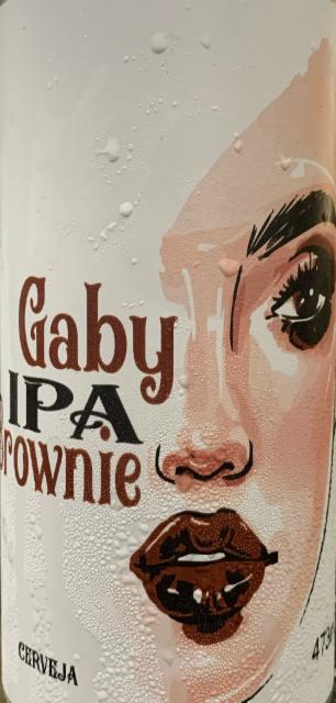 Gaby IPA Brownie 6.0%, Cervejaria Gabrielle, Brazil