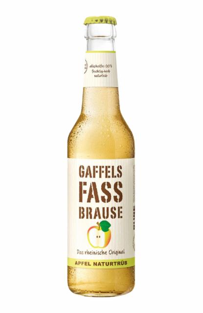 Gaffels Fass Brause Apfel Naturtrüb 0.0%, Privatbrauerei Gaffel Becker & Co., Germany