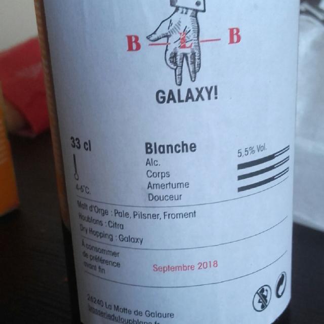 Galaxy! 5.5%, Brasserie Du Loup Blanc, France