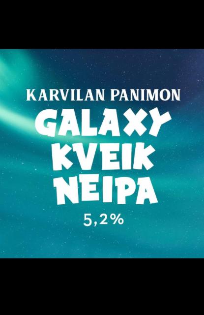 Galaxy Kveik NEIPA 5.2%, Karvilan Panimo, Finland