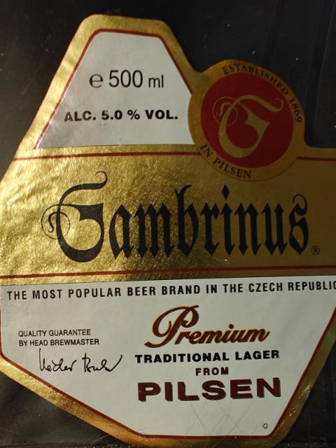Gambrinus, Pilsner urquell