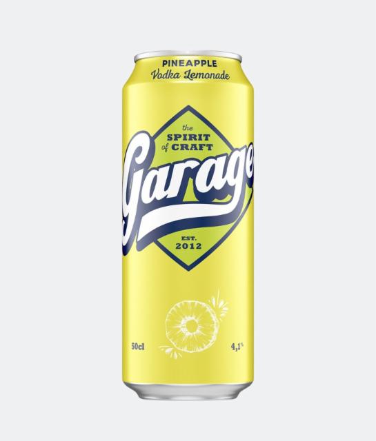 Garage Vodka Lemonade Pineapple 4.1%, Sinebrychoff (Carlsberg Group), Finland
