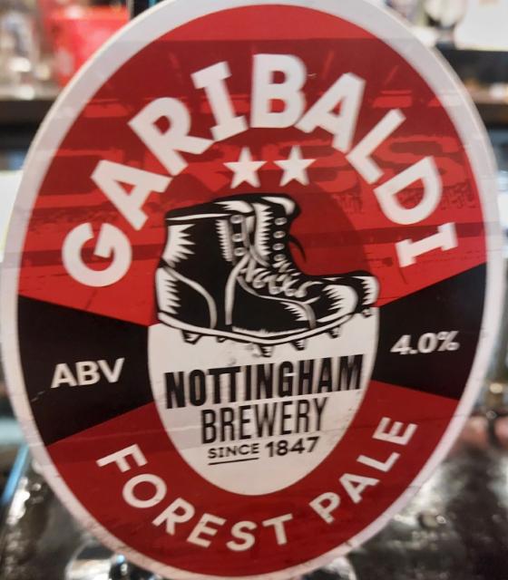 Garibaldi Forest Pale 4.0%, Nottingham Brewery, England