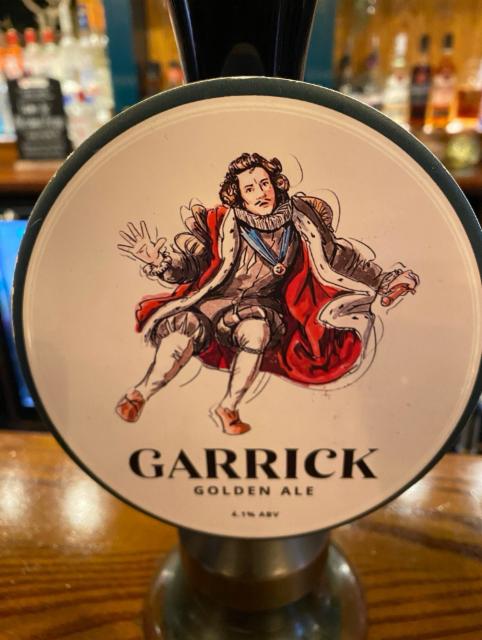 Garrick Golden Ale 4.2%, Blythe Brewery, England
