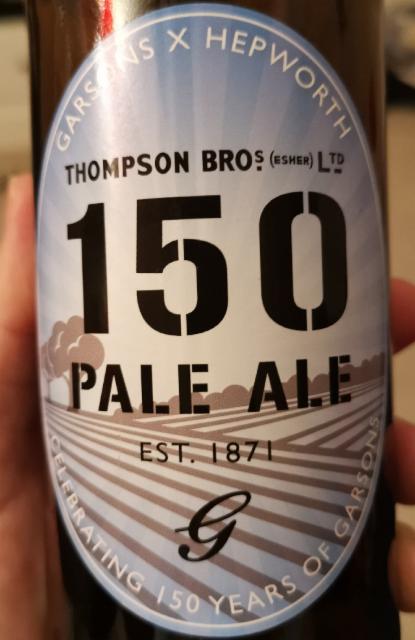 Garsons 150 Pale Ale 3.5%, Hepworth & Co. Brewers Ltd., England