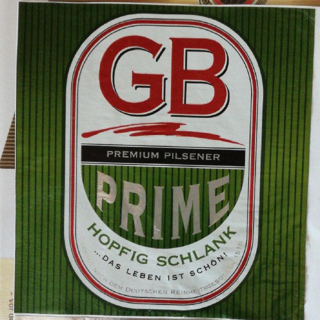 GB Prime 4.9%, Glückauf Biere, Germany