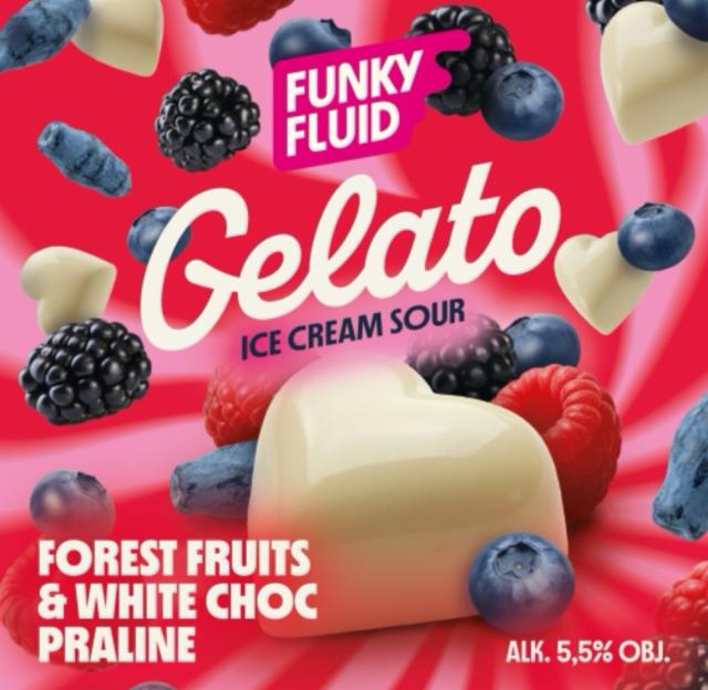 Gelato: Forest Fruit & White Choc Praline 5.5%, Funky Fluid, Poland